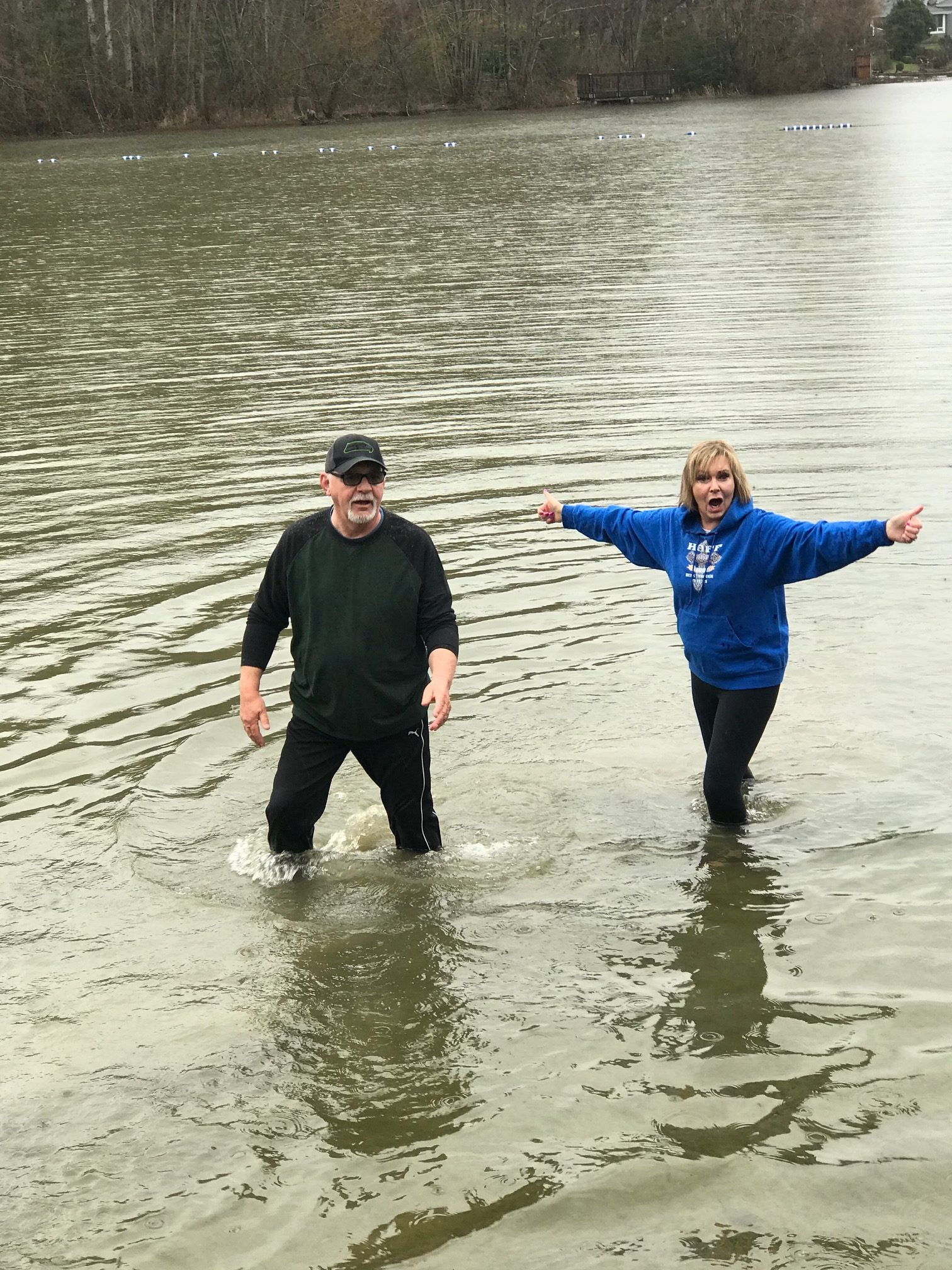 A baptism in the water